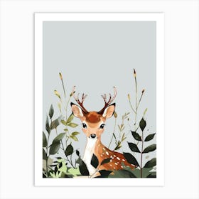 Deer In The Woods 8 Art Print