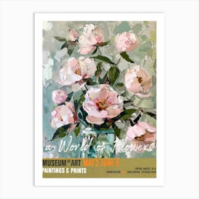 A World Of Flowers, Van Gogh Exhibition Peonies 1 Art Print