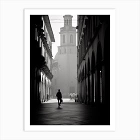 Modena, Italy,  Black And White Analogue Photography  1 Art Print