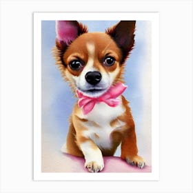 Chihuahua 2 Watercolour Dog Art Print