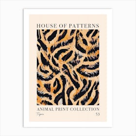House Of Patterns Tiger Animal Print Pattern 7 Art Print