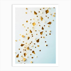 Gold Confetti Art Print