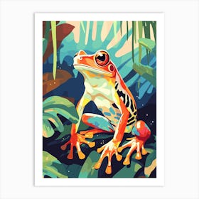 Frog In The Jungle Art Print