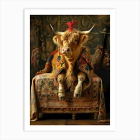 Scottish Cow Art Print