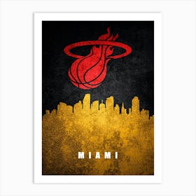 Miami Heat Art Print