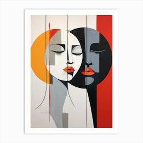 Two Faces 4 Art Print