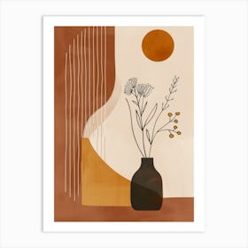 'Sunrise' Abstract Boho Contemporary Design Art Print