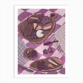 Cheese And Figs Art Print