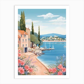 Saint Tropez France 2 Illustration Art Print