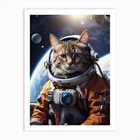 Cat In Space 3 Art Print