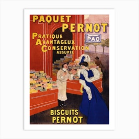 Paquet Pernot Biscuits Pernot (1905), Leonetto Cappiello Art Print