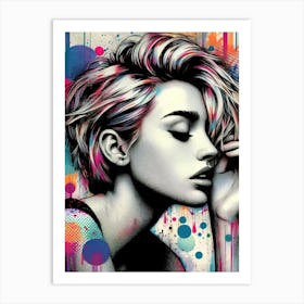 Girl from the 80s Art Print