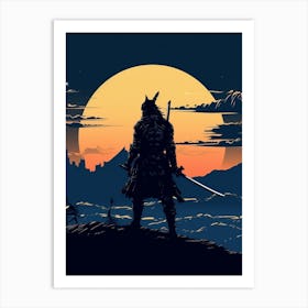 Shadow Of The Samurai Art Print Art Print