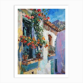 Balcony Painting In Almeria 1 Art Print