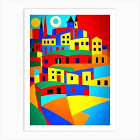 Colorful Town Art Print