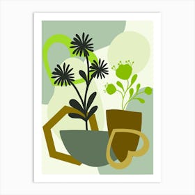 Vases And Plants 17 Art Print