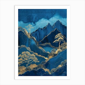 'Blue Mountains' 5 Art Print