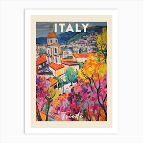 Trieste Italy 1 Fauvist Painting Travel Poster Art Print
