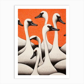 Swans 2 Art Print