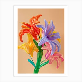 Dreamy Inflatable Flowers Gloriosa Lily 2 Art Print