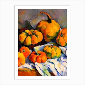 Kabocha Squash 2 Cezanne Style vegetable Art Print