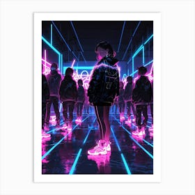 Neon Art Art Print