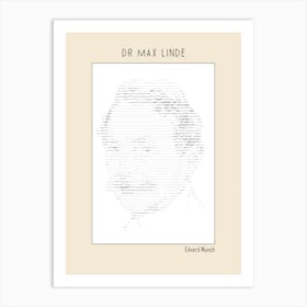 Ascii Art Minimalist – Dr Max Linde – Edvard Munch – Classic Painting Art Print