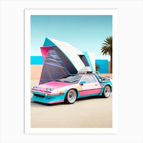 Back To The Future Car Art Print