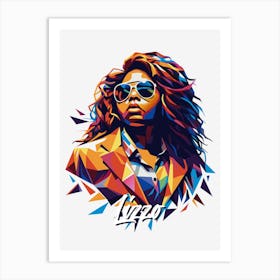 Lizzo 02 Portrait Music Icon Style WPAP Pop Art Art Print