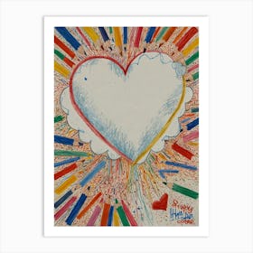 Heart Of Rainbows 7 Art Print