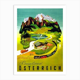 Reiseland, Austria Art Print