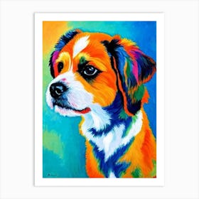 Affenpinscher 4 Fauvist Style Dog Art Print