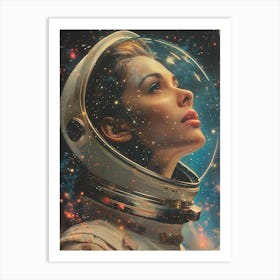 Space Girl 1 Art Print