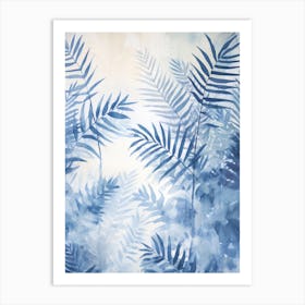 Watercolor Ferns Art Print