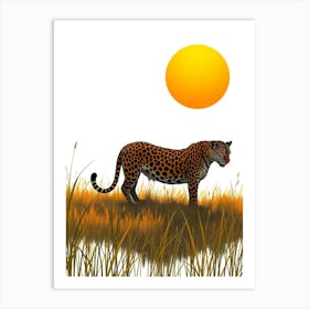 Leopard In The Grass 1 Art Print