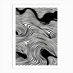 Abstract Wavy Pattern 5 Art Print