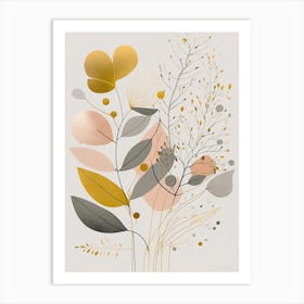 'Golden Leaves' Art Print