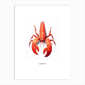 Lobster Kids Animal Poster Art Print