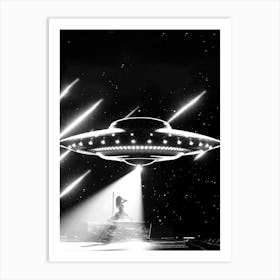 Taylor Swift  Down Bad From Ttpd  Eras Tour Ufo Space Set Art Print