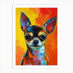 Chihuahua Acrylic Painting 7 Art Print