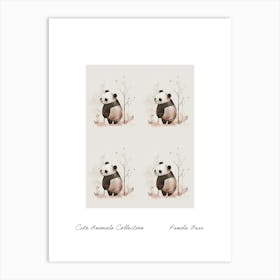 Cute Animals Collection Panda Bear 2 Art Print