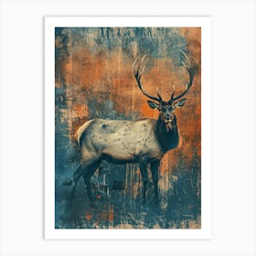 Elk Canvas Art Art Print