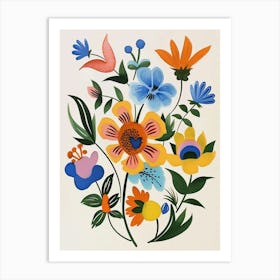 Painted Florals Snapdragon 1 Art Print
