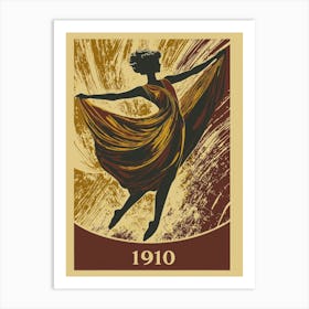 Aihrgdesign A Vintage Art Poster Of A 1910 Modern Dance Perfo B4596dde Cf72 4d9e Ad21 C2163a03c023 2 Art Print