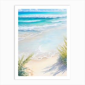 White Sandy Beach Art Print