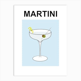 Martini Cocktail  Art Print