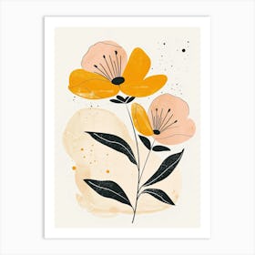 Yellow Flowers 3 Art Print