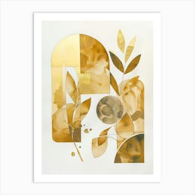 Gold Leaf 21 Art Print