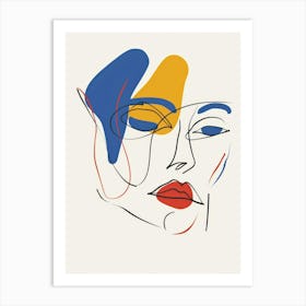 Woman'S Face 55 Art Print