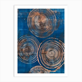 Copper Circles Art Print